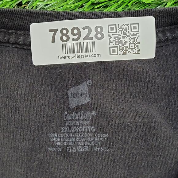 Middle-Finger Salute Shirt XL/2XL 24x30 Black Faded - Picture 9 of 16